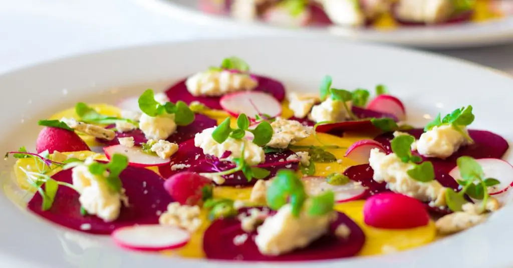 Colorful Summer Goat Cheese & Beetroot Dish