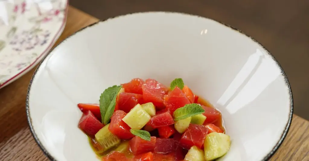 Refreshing Cucumber Watermelon Salad