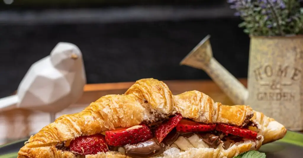 Decadent Matcha Croissant Brunch