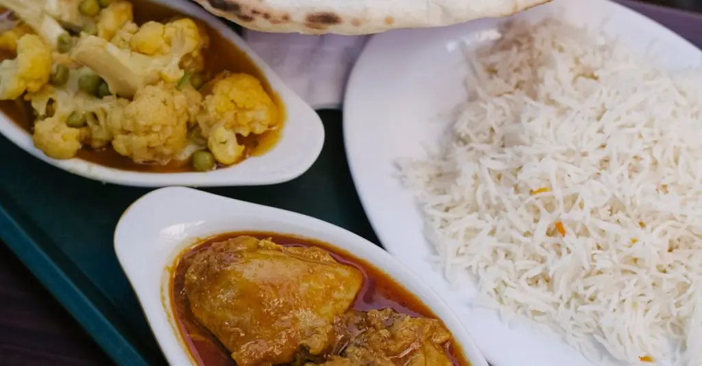 Turmeric Lentil Stew with Charred Peach Salsa