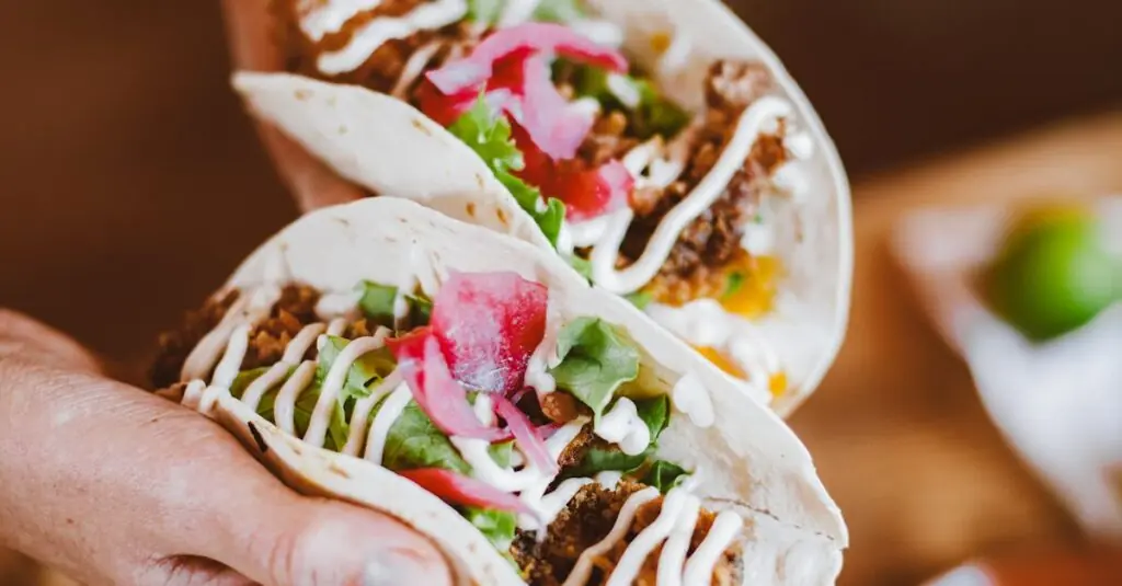 Spicy Mango Beef Wraps