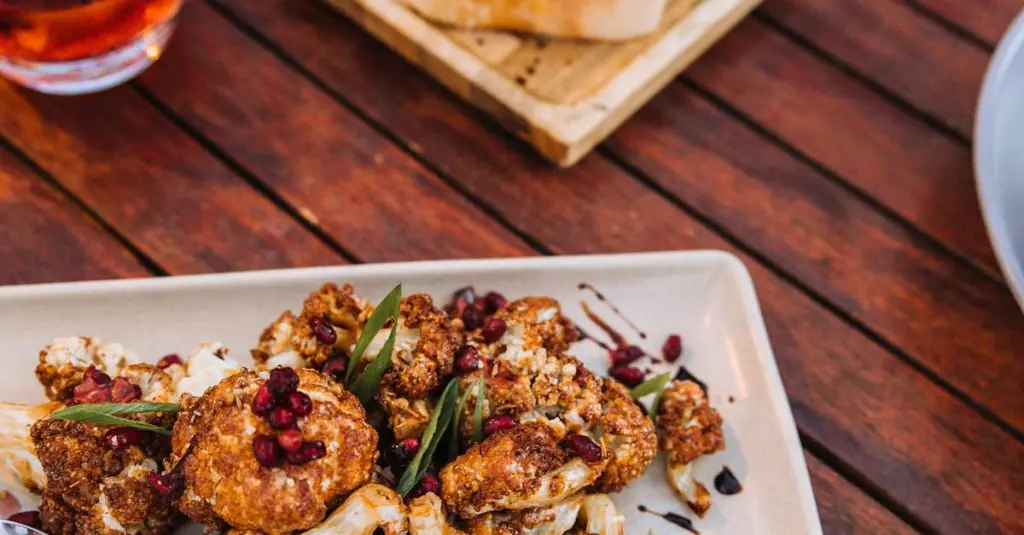 Unique Roasted Pomegranate Cauliflower Dish
