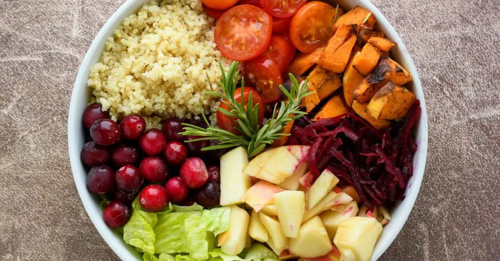 Sweet Potato Cranberry Quinoa Salad