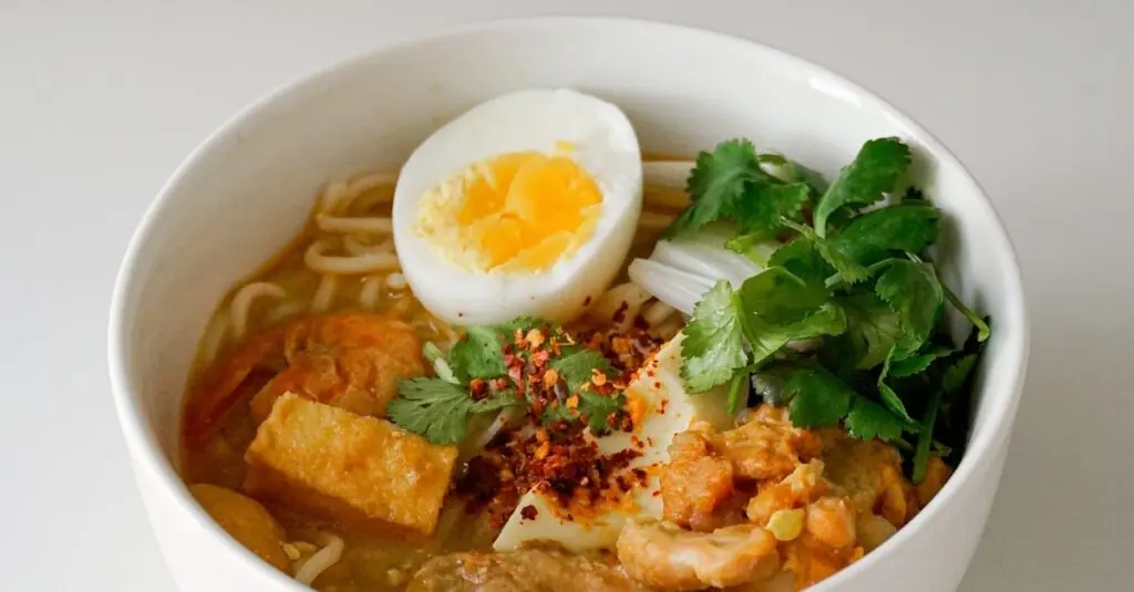 Exotic Mango-Coconut Curry Noodle Soup: A Flavorful Twist to Warm