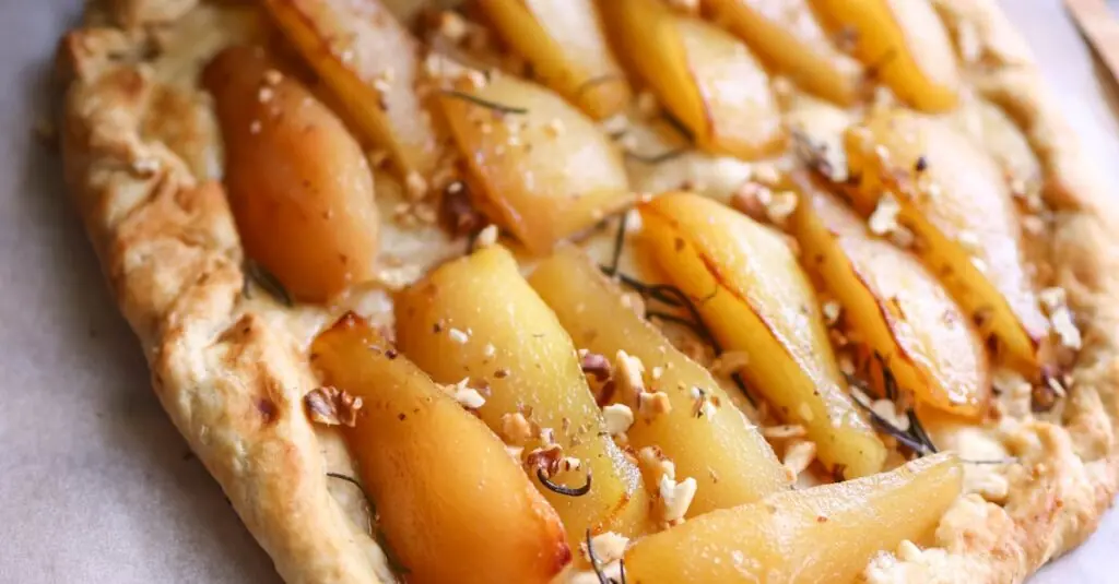 Deliciously Unique: Caramelized Pear & Brie Galette Recipe