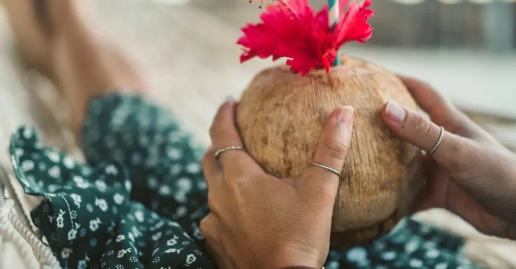 Indulge in the Exotic: Hibiscus Flower and Coconut Panna