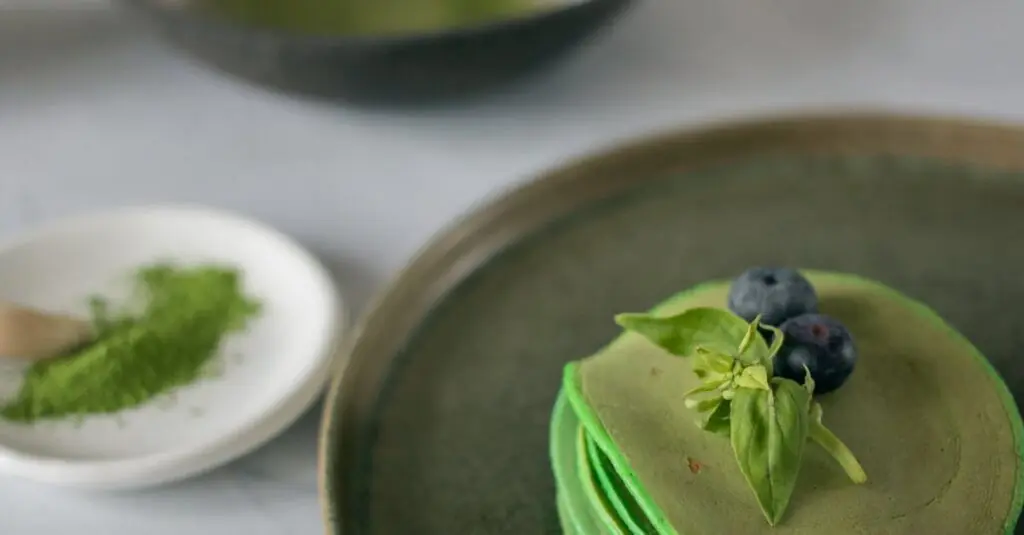 Sweet and Savory: Blueberry Basil Pancake Stack Recipe