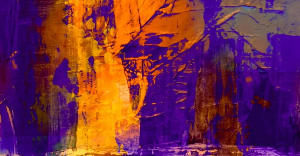 Artistic Fusion: Abstract Expressionist Inspired Dish