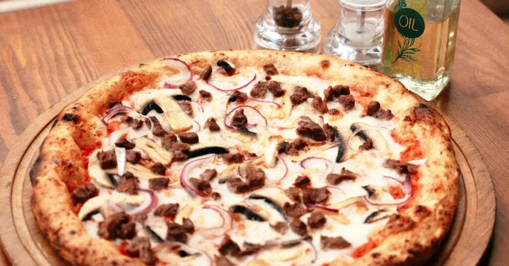 Mouthwatering Caramelized Onion & Pear Pizza