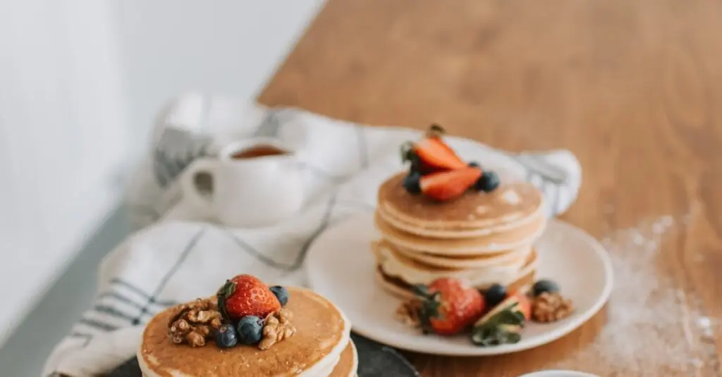Unexpected Bacon-Blueberry Pancakes Recipe