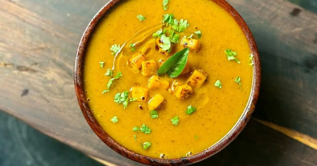 Creamy Coconut Curry Pumpkin Soup Recipe