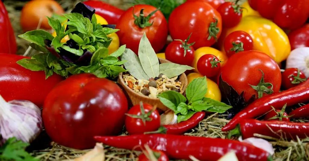 Spicy Chickpea Stuffed Bell Peppers