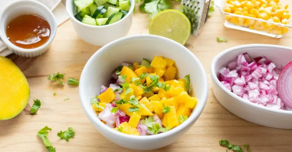 Delicious Spicy Mango Avocado Salsa