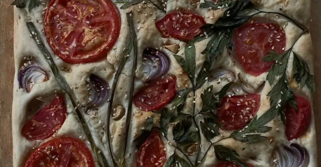 Sweet & Savory Delight: Caramelized Onion and Fig Flatbread