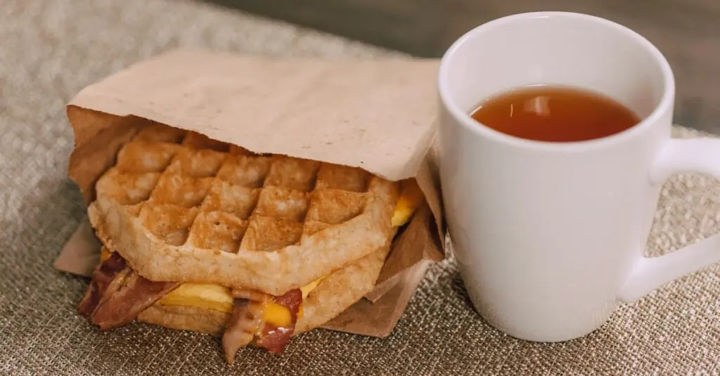 Sizzling Recipe: Savory Bacon Stuffed Waffle Sandwich